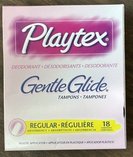 Vintage Playtex Gentle Glide Deodorant Tampons Regular 18 Ct Sealed picture