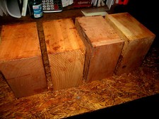 FOUR BEAUTIFUL KILN DRIED BLACK CHERRY  BOWL BLANKS LATHE TURNING 6