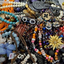 Vintage to Now Jewelry Estate Lot 1+ lb ALL wearable resell NO Junk  picture