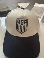 Icon Sports USA Soccer Cap White/Black One Size Officially Licensed Merchandise picture
