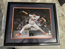 Framed Tarik Skubal  Signed 16x20 with 25 AL CY YOUNG INSCRIBED FANATICS CERT picture