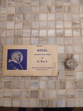 CATHOLIC POPE PIUS X ST. PIUS THE TENTH RELIC S. PII X.C.P. PENDANT picture