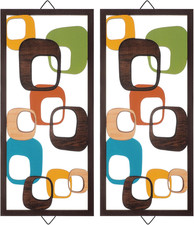 2 Pcs Mid Century Wall Art Mid Century Modern Decor picture