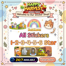 Album Monopoly Go 🌻Happy Harvest All stickers 1⭐-6 ⭐Star ⚡24/7 Available picture