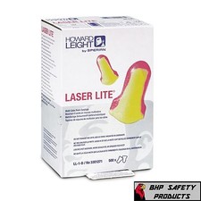 HOWARD LEIGHT LL-1-D LASER LITE EARPLUGS BULK DISPENSING BOX 500 PAIR picture
