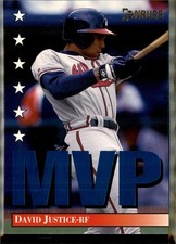 1994 Donruss #1 David Justice MVP picture
