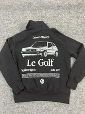 Volkswagen Golf Hoodie Mk1 GTI Mens Black Shirt Le Golf 1976-83 Licensed N69 picture