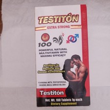 Testiton 100 Tabletas Multivitaminico 100% Natural Fisico y Sexual picture