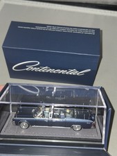 GOC 1:64 1961 Lincoln Continental X100 Luxury Limousine Model Diecast Blue JFK picture