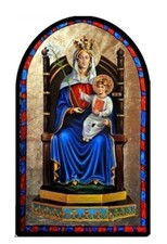 Our Lady of Walsingham Patch, 100% Embroidery  Silk & Metallic Thread picture