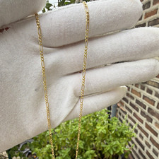 10K YELLOW GOLD -2 MM FÍAGRO CHAIN -20 IN LONG - 1.8 G picture