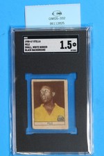 1958-67 STELLA PELE SMALL WHITE BORDER BLACK BACKGROUND SGC 1.5 CARDS-332 picture