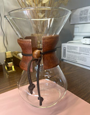 Chemex Classic Series Glass Pour Over Coffee Maker Carafe with Wood Collar picture