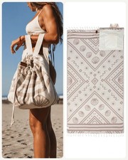 Sand Cloud Beach Towel Bag Seashells 37