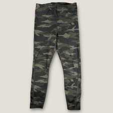 Athleta Ultimate 7/8 Tight Leggings Small Camo Green High Rise Pockets S picture