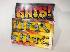 Vtg 1986 MATTEL GUTS Laser Fighters SET With Original Box RARE Open Box picture