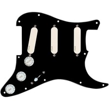 EMG DG20 David Gilmour Eclipse Prewired Pickguard Black White picture