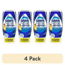 Dawn EZ-Squeeze Platinum Dishwashing Liquid Dish Soap, 12.2 fl oz (4 Pack) picture