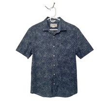 Original Penguin Heritage Slim Fit Floral Button Up Shirt Men's XL Short Sleeve picture