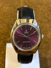 Vintage Tudor Oyster 17 Jewels Manual Winding Swiss Made Men’s Watch Purple Dial picture