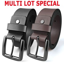 Men’s belts,Full Grain Genuine Leather Casual Dress Jeans Belts for Men picture
