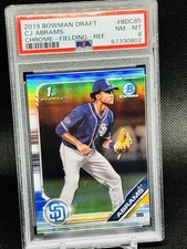 2019 Bowman Draft Chrome C.J. Abrams #BDC-85 Refractor PSA 9 Mint 1st Rookie RC picture