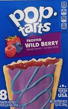 Kellogg's Pop Tarts FROSTED WILD BERRY Toaster Pastries 8 Count 13.5 oz Box picture