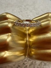 Romance 18K White Gold Diamond Wedding Band - Size 4.5 picture