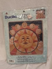 Vintage 2001 Bucilla Needlepoint Kit “Sun, Moon & Stars” #4836 By Linda Gillum picture