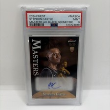 2024-25 Topps Finest Masters Stephon Castle Auto Black RC /25 #MA-SCA PSA 9 picture