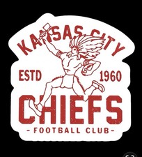 Kansas City Chiefs Vintage/Retro Vinyl Decal/Sticker ￼ picture