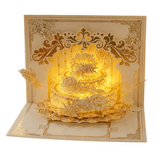 3D Pop‑Up Birthday Card With Music & Light, Includes Note Card &Envelope picture