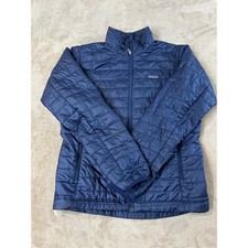 Patagonia Nano Puff Jacket Men's M Navy Blue Lightweight Hiking Has Logo L/S EUC picture