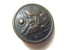 antique 28 mm copper metal usa great seal collector button art metal works 51767 picture