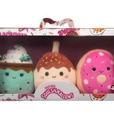 New Squishmallows Sweet Treats Trio - Mint, Brown, Pink picture