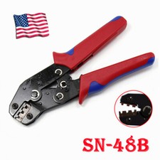 US Ratchet Crimping Tool Insulated Cable Connectors Terminals Wire Crimper Plier picture