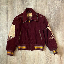 Vintage Roy  Rogers Irvin Foster Corduroy Jacket w/ Trigger 1950s bomber kids picture