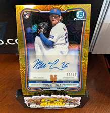Topps 2026 Bowman Chrome Nolan McLean Gold RC Auto #CRA-NM 32/50 Mets picture