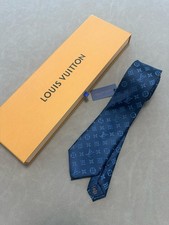 Louis Vuitton Men's Monogram Tie Navy Full Packaging Brand NEW picture