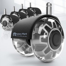 Mastery Mart Office Chair Caster Wheels for Hardwood Floors, Heavy Duty and Quie picture