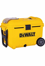 DEWALT 50 Qt Rolling Ice Chest/Jobsite Cooler 20V Powered Air Cooler USB picture
