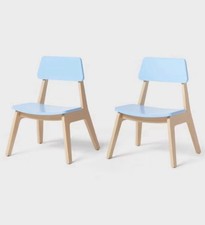Pillowfort Kids Wood Activity Chair Blue 2 Pack - New picture