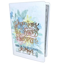 Biblia de Estudio Ser Mujer RV1960 blanco floral con indice - para mujeres picture