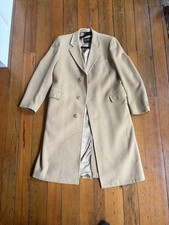 Vintage Made in USA YSL Yves Saint Laurent Men’s Camel Overcoat   picture
