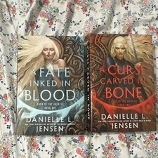 A Fate Inked in Blood & A Curse Carved In Bone Danielle L. Jensen Deluxe HB picture
