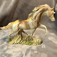 Maureen Love Porcelain Horse Figurine on Base, Made in USA picture