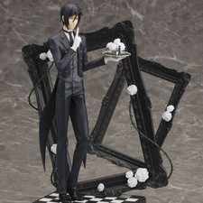 Anime Black Butler Sebastian Michaelis Figure Chess Photo Frame Model Toy Gift picture