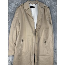 Alfani Mens Khaki City Style Full Zip Light Jacket Medium picture