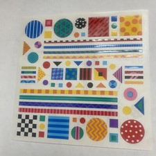 Mrs Grossman's Vintage 1999 Stickers Patterned Geometrics 1-6