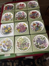 Flowers of The Year Royal Horticultural Society, Franklin Porcelain 12 piece set picture